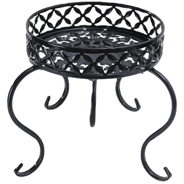 Soporte de metal para plantas, resistente, para macetas de exterior e interior.