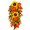Design 4, variant on Fall Teardrop Wreath Thanksgiving Floral Decoration for Front Door Farmhouse Artificial Autumn Maples Leaf Pumpkin Sunflower Wreath for Autumn Indoor Outdoor Design 1