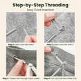 thumbnail image 3 of Drawstring Threader Tool Set with Spring Needle - DIY Rope Threader Clip for Hoodies Pants Drawstring Replacement(LR 2 PCS), 3 of 9