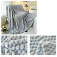 thumbnail image 5 of Msgweeeg Warm Blanket Large Blanket Fleece Throw Blanket Cozy Throws Sofa Breathable Fuzzy Blanket For All Seasons Couch Bed Home Decor Office Machines Washable Compact Travel Blanket for Women, 5 of 7