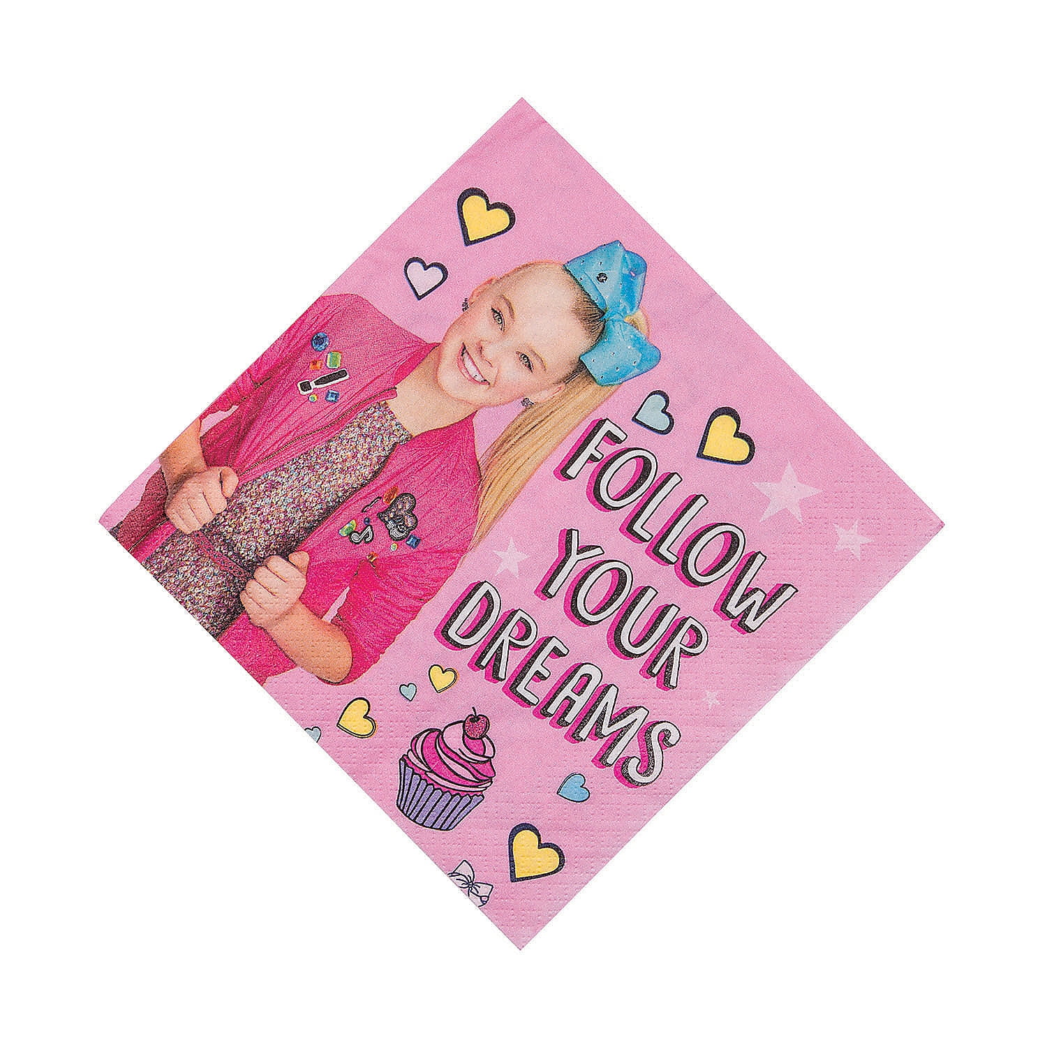 Jojo Siwa Lunch Napkins (16Pc) - Party Supplies - 16 Pieces - Walmart.com