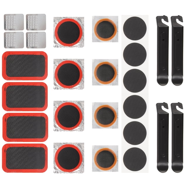 1 Set Bicycle Repair Patches Bike Tire Lever Kit Bike Repair Tools Adhesive Patches for Bike