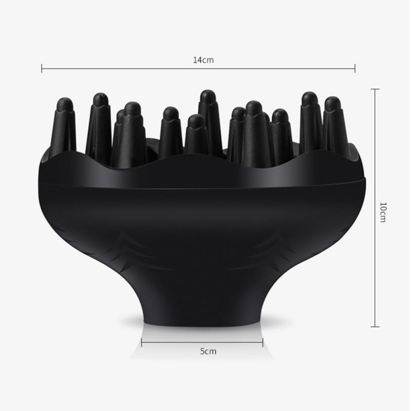 PRO DMI UNIVERSAL DIFFUSER BLACK FITS ALMOST ALL HAIRDRYERS SALONS/PERSONAL USE 