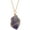 Amethyst, variant on Natural Stone Chain Irregular Healing Crystal Raw Quartz Handmade Wrapped Gemstone Necklace for Women Men, Fluorite