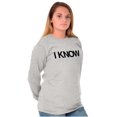 thumbnail image 3 of Famous Movie Quote Couples Matching Plus Size Long Sleeve Graphic Tee Shirt Brisco Brands 2X, 3 of 6