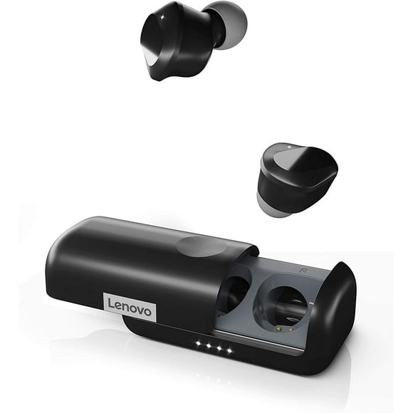 Auriculares Inalámbricos Lenovo Bluetooth 5.0 IPX5 Carga Rápida USB-C Micrófono incorporado negro
