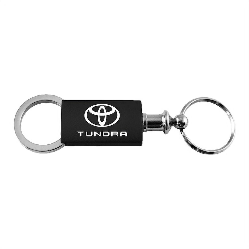 Toyota Tundra Black Valet Anodized Aluminum Key Chain Fob Ring Official Licensed