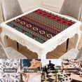thumbnail image 6 of Boho Design Extra Large Rubber Game Pad 31.5x31.5 Inch Mahjong Table Mat with Anti-Slip Backing and Quiet Surface for Playing Tiles Cards and Entertainment, 6 of 7