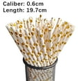 thumbnail image 4 of Comfy Package, [1000 Pack] Striped Paper Drinking Straws 100% Biodegradable - Assorted Colors, Extra Wide Paper Smoothie, 4 of 5