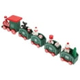 thumbnail image 4 of Wooden Train Toy Cartoon Train Model Christmas Home Decoration Festival Desktop Craft, 4 of 8