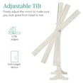 thumbnail image 4 of Best Choice Products Jewelry Armoire Cabinet, Full Length Mirror w/ Velvet Storage Interior, Lock - Coastal White, 4 of 8