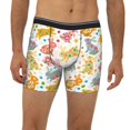 thumbnail image 2 of Cauagu Boho Bunny Print Men's Boxer Briefs, Funny & Cute Underwear Elastic Waistband Briefs Ideal Gift for Men,1-Pack, 2 of 7