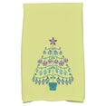 thumbnail image 2 of E by Design Coastal Christmas Beach Tree Geometric Print Hand Towel, 2 of 2
