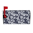 thumbnail image 2 of Lsque White Leaves Mailbox Cover Standard Size ,Magnetic Mailbox Covers Post Wraps Letter Box Cover -21x18 in, 2 of 9