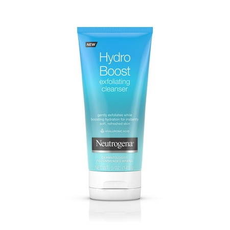 Neutrogena Hydro Boost Gentle Exfoliating Facial Cleanser, 5 (Best Way To Exfoliate Dry Skin On Face)