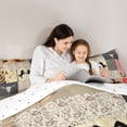 thumbnail image 5 of Feelyou Bohemian Western Cowgirl Full Size Comforter Sets, Western Cowboy Hat Bedding Comforter Set, Rustic Leopard Print Reversible Bedding Sets, Microfiber Bedroom Decor, 3-Piece, 5 of 8
