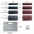 thumbnail image 2 of 20 Piece Drill Press Sanding Drum Kit, 80/120 Grit Sanding Band Sleeves Rubber Sanding Drum for Woodworking, 2 of 7