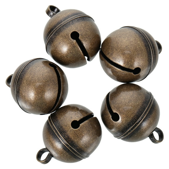 unbranded 5 Pcs Large Jingle Bells Copper Bell Accessories Decorating Bells 2X2X2.6CM
