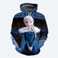 thumbnail image 5 of Sudadera con capucha de estilo nuevo de Anime Frozen Girl con estampado 3D de Elsa, suéter clásico de estilo casual, sudadera con capucha de moda urbana para niños, 5 of 5