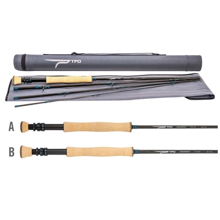 TFO Moment 9ft 6wt 4-Piece Fly Rod with Case (TF-06-90-4-MT)