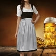 thumbnail image 2 of German Oktoberfest Classic Solid Half Apron With Ties for Women's Party Dress in Bavarian Style, 2 of 2