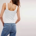 thumbnail image 7 of AJZIOJIRO Women Summer Slim Shirt Casual Sleeveless T-Shirt Cotton Lacy Straps Tops S-XL, 7 of 7