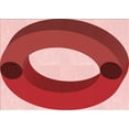 thumbnail image 1 of Ahgly Company Machine Washable Indoor Rectangle Transitional Light Coral Pink Area Rugs, 2' x 4', 1 of 7