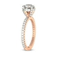 thumbnail image 4 of 2 Carat IGI Certified Cushion Shape Lab Grown Diamond Engagement Ring | 14K Rose Gold | Kylie Eternity Lab Diamond Ring | FG-VS1-VS2 Quality Friendly Diamonds, 4 of 5