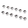 thumbnail image 3 of Acoustic Guitar Tuner Conversion Bushing, Guitar Tuning Peg Adapter 12Pcs Good Match Simple Installation 10mm  For Playing Silver, 3 of 8