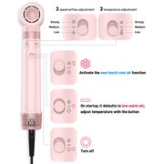 RACCOMB Dual Voltage Hair Styler 5-in-1 High-Speed Dryer Brush with Negative Ion Technology, Pink