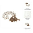thumbnail image 4 of Elegant Beads Ornament Strand for Home, Bathroom and Room Decor - Marble Stone Tassel Accent for Office, Shelf or Coffee Table Display - Garland Styling for Living Room Interior - 1", White, 4 of 10