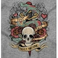 thumbnail image 2 of Love Kills Trust No One Skull Tattoo Tank Top T Shirts Men Women Brisco Brands X, 2 of 6