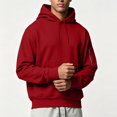 thumbnail image 6 of Luvrsol Men's Hoodies Drawstring Sweatshirt Solid Basic Long Sleeve Pullover Tops S-2XL, 6 of 9