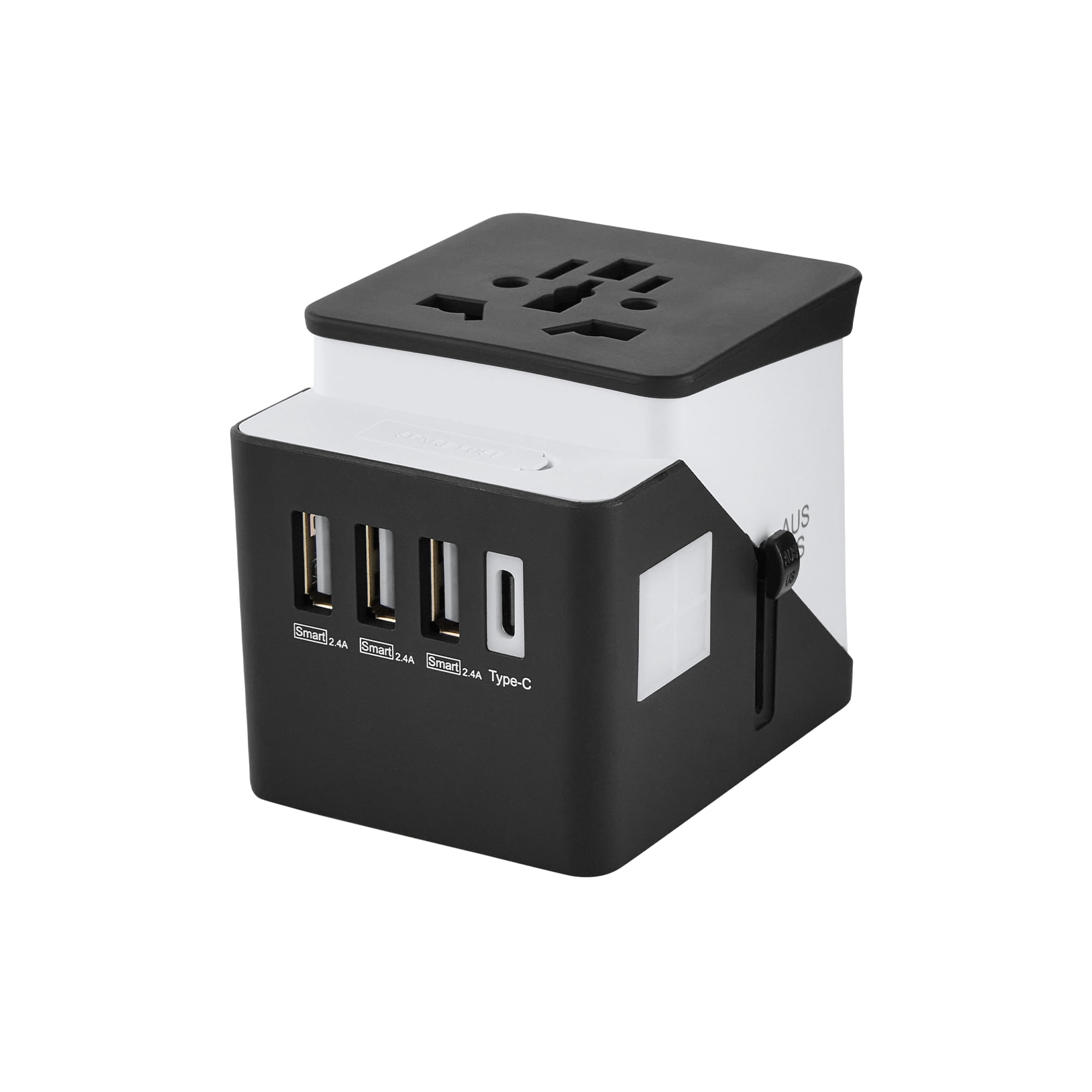 Protege International Travel Power Adapter 4 port with USB-C