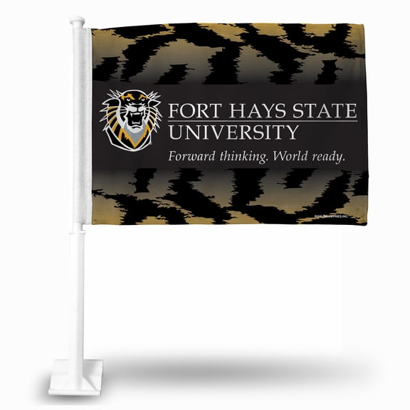 RicoIndustries FG310401 Fort Hays State Tigers Car Flag