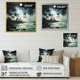 thumbnail image 4 of Designart "Exotic Palm Tree Landscape" Coastal Floater Framed Wall Decor, 4 of 5