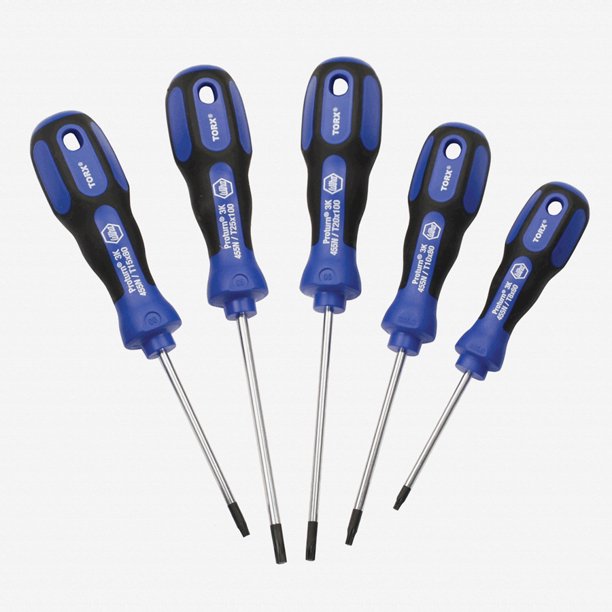 Wiha 45593 5 Piece 3K Ergonomic Torx Screwdriver Set