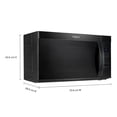 thumbnail image 2 of Whirlpool 1.7 cu ft. Over-the-Range Microwave with Express Cooking Buttons, 300 CFM black, 2 of 5