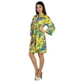 thumbnail image 3 of Bimba Women Short Cotton Robe Getting Ready Floral Print Coverup Bridesmaid Gift, 3 of 5