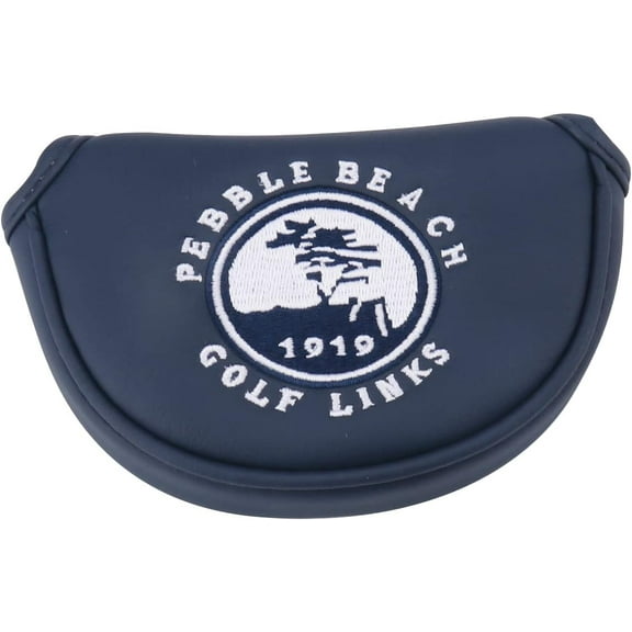 Pebble Beach Magnetic Closure Golf Small Mallet Shaped Putter Cover for Scotty Cameron