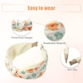 thumbnail image 4 of Diademas con nudo floral Unique Bargains antideslizantes beige para mujer 2.36 pulgadas de ancho, 4 of 8