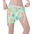 thumbnail image 3 of Disketp Elephant And Flowers Women Swimsuit Cover Up Short Chiffon Summer Beach Sarong Bikini Wrap Skirt Bathing Suit, 3 of 7