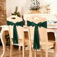 thumbnail image 2 of Holiday Decorations Christmas Indoor New Christmas Bow Chair Decoration Ties Bow Stretch Floating Decorative Tape For Many Holiday Party Decorations Chair Cover Not Included Green, 2 of 6
