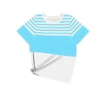 thumbnail image 7 of Ihhxva Women's Tops Moisture-Wicking Striped Crewneck Tee Fit Nautical Print T-Shirt Casual Summer Cotton Loose Style S-2XL, 7 of 7