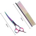 thumbnail image 5 of Dog Scissors Set Professional Pet Stainless Steel Scissor with Combs for Dog Cat Pets-Rainbow, 5 of 5