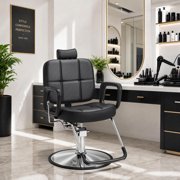 BarberPub All Purpose Hydraulic Barber Chair Salon Beauty Spa Chair Shampoo Recliner Black 2059