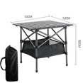 thumbnail image 1 of Mesa larga plegable para exteriores, almacenamiento portátil turístico, mesa enrollable de huevos, escritorio de Camping, barbacoa, fácil de instalar, mesas de Picnic al aire libre, 1 of 4