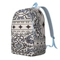 thumbnail image 2 of Vintage Style Bohemian Backpack Unisex, Spacious Boho Bookbag with Front Pocket, Durable Daypack for College, High School, Work, Travel, Vacation, Excellent Gift Choice, 2 of 5