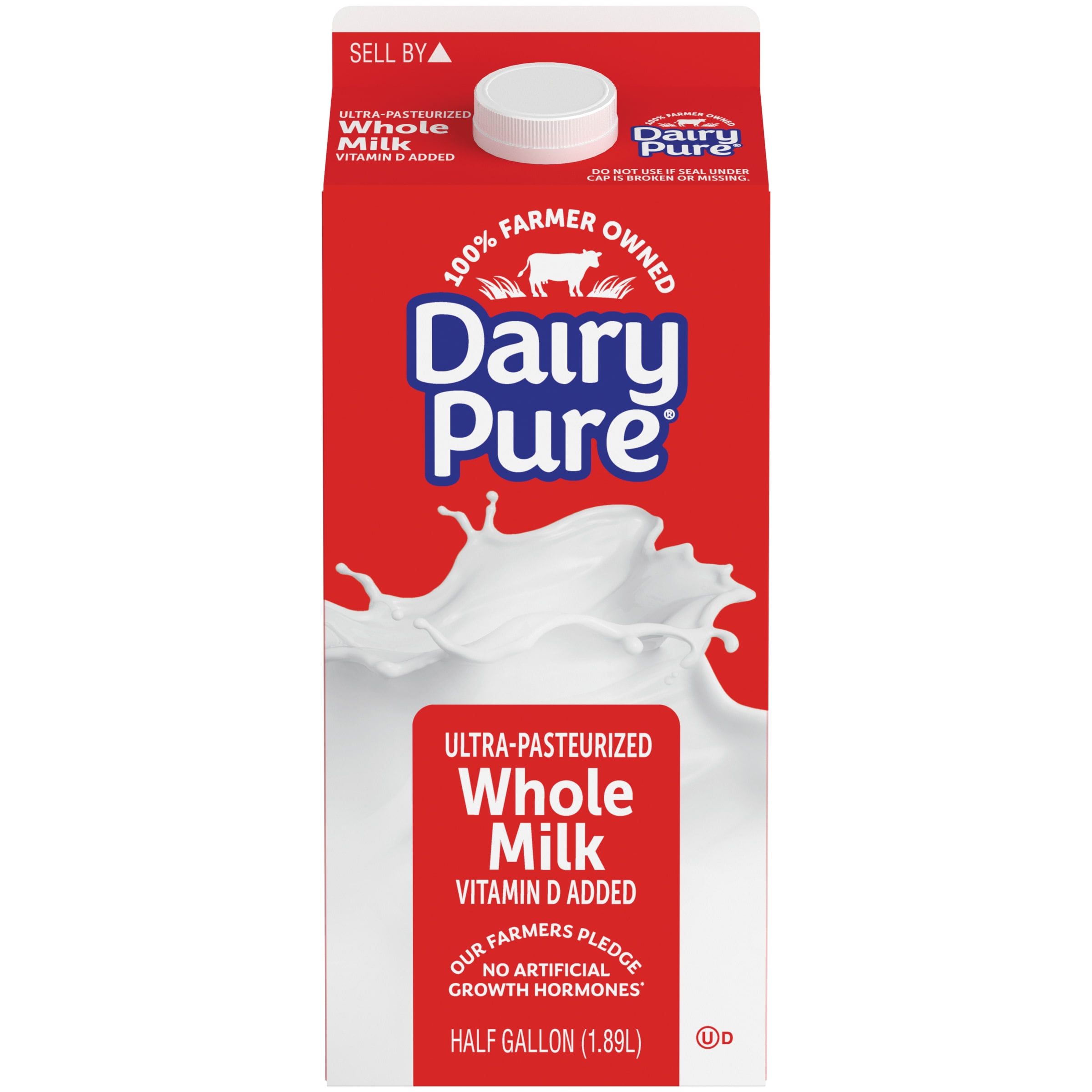 Dairy Pure Vitamin D Whole Milk Ultra Pasteurized Half Gallon