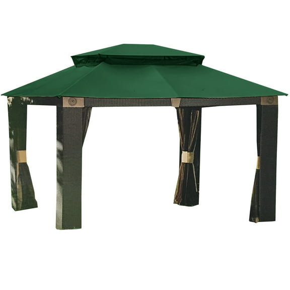 Garden Winds Replacement Canopy Top Cover for the Antigua 10' x 12' Gazebo - Green